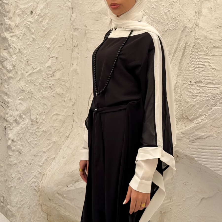 Rawnak Abaya White - AB Essential Women Wear