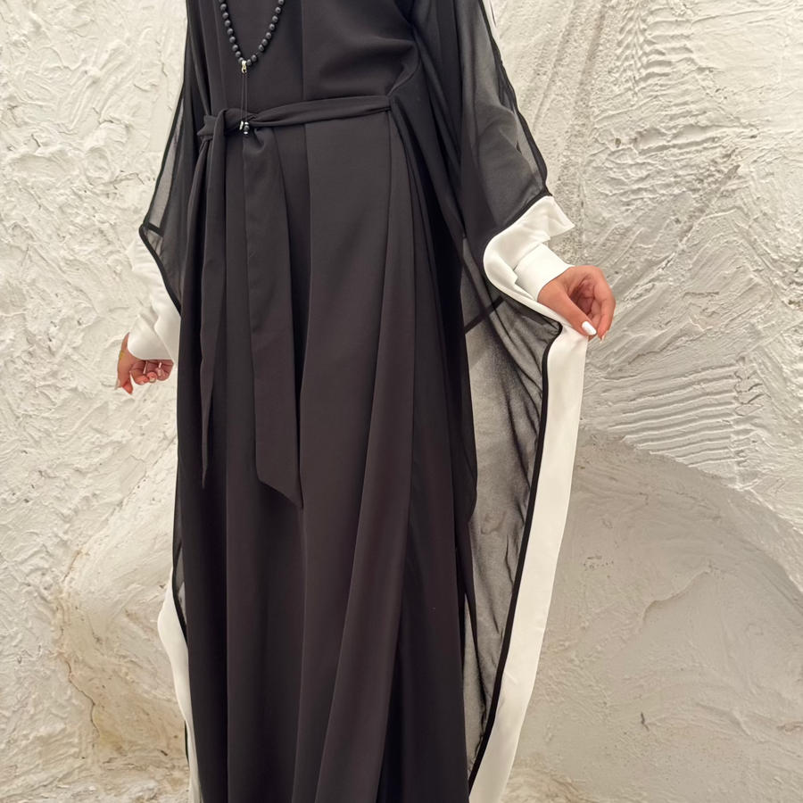 Rawnak Abaya White - AB Essential Women Wear