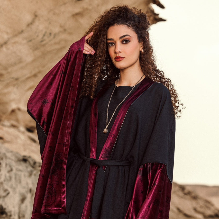 Sky Velvet Kaftan - AB Essential Women Wear