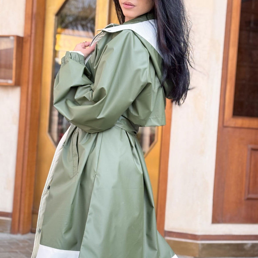 Windbreaker Coat Olive - AB Essential Women Wear