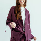 New Bestie Blazer Burgundy