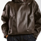 Main Leather Jacket Brown