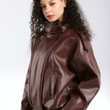 Main Leather Jacket Burgundy