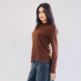 Aura Top Brown - AB ESSENTIALS