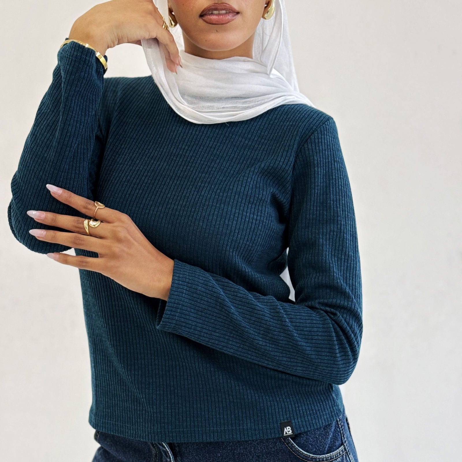 Aura Top Navy - AB ESSENTIALS