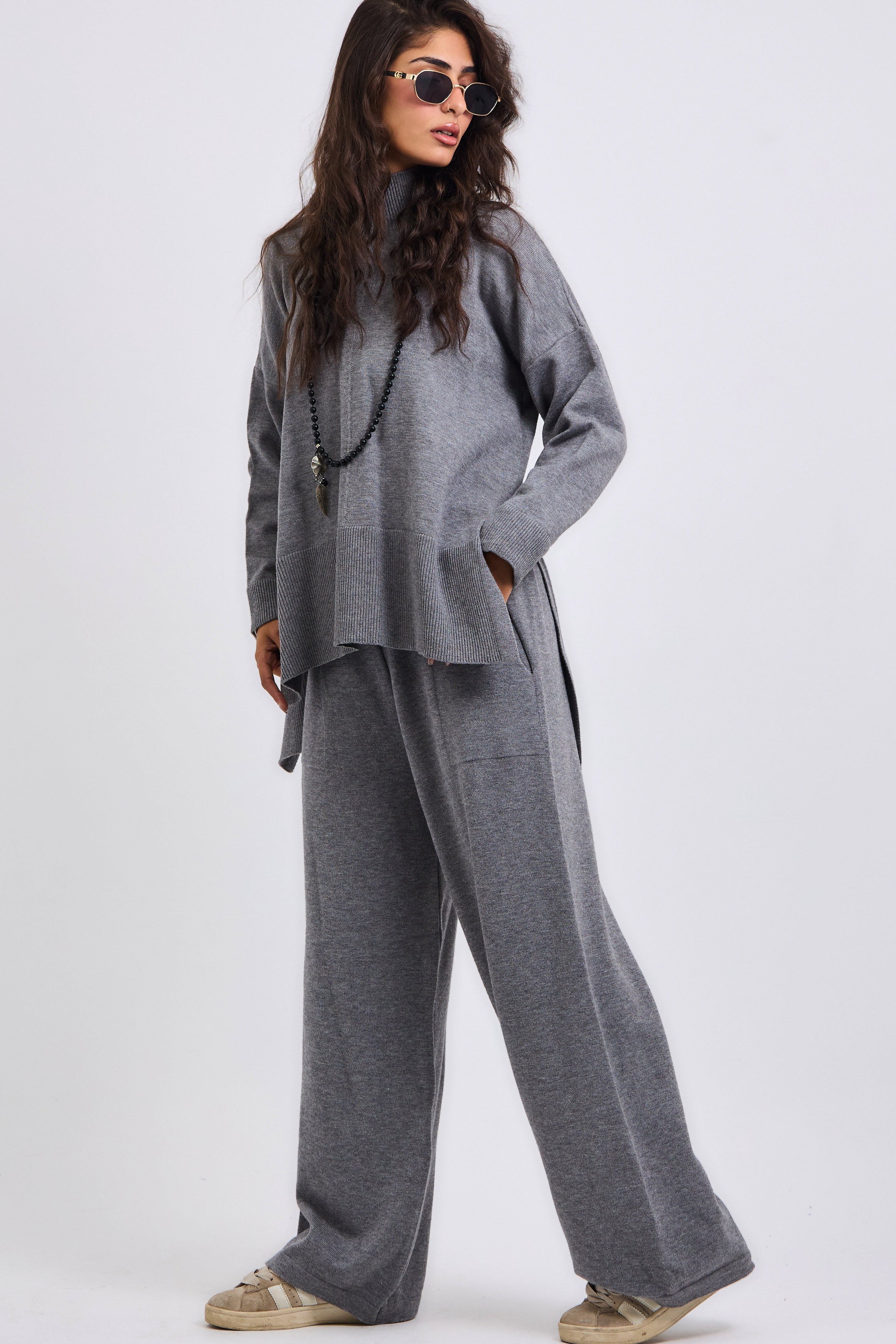 Baby Knit Set Grey - AB ESSENTIALS