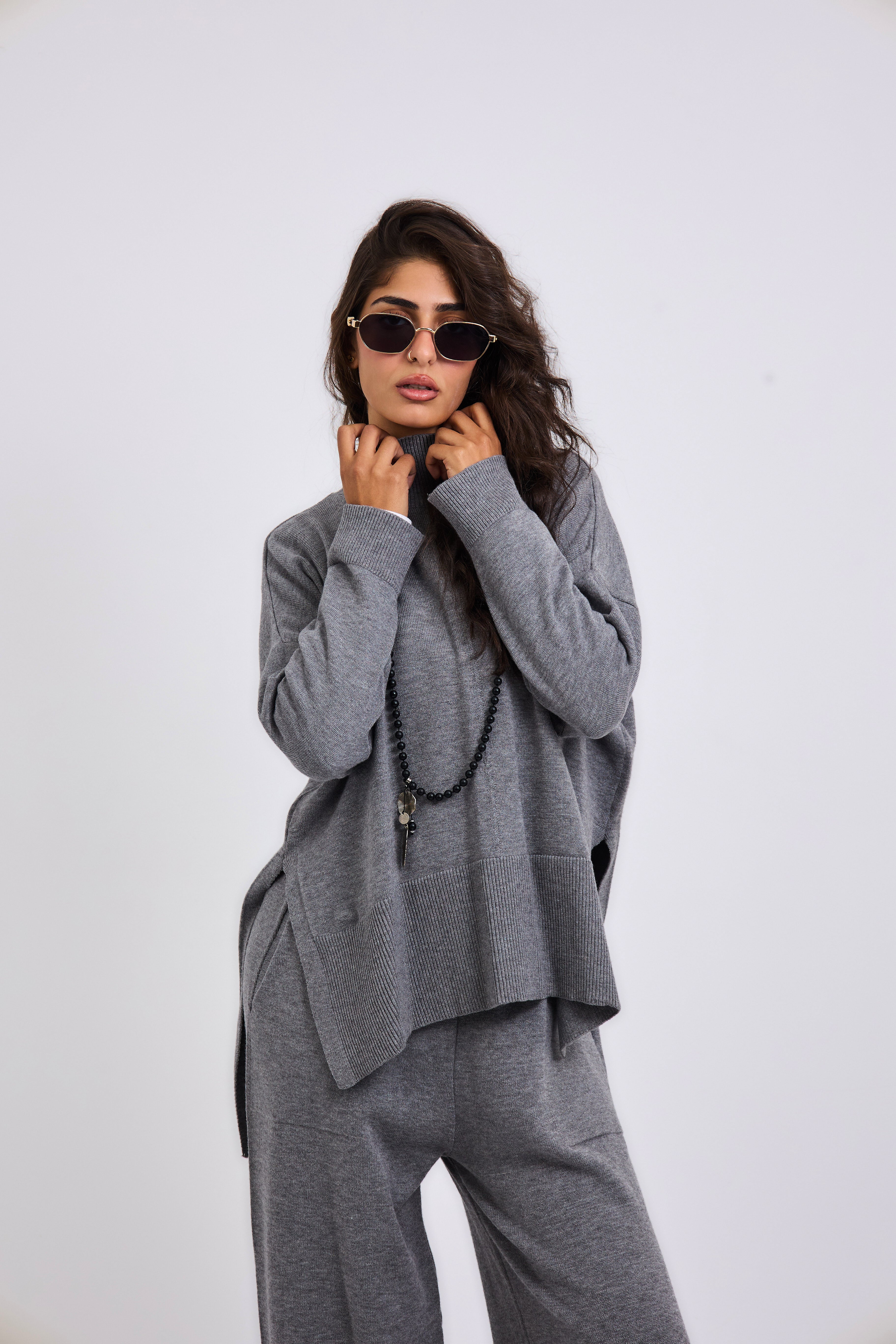 Baby Knit Set Grey - AB ESSENTIALS