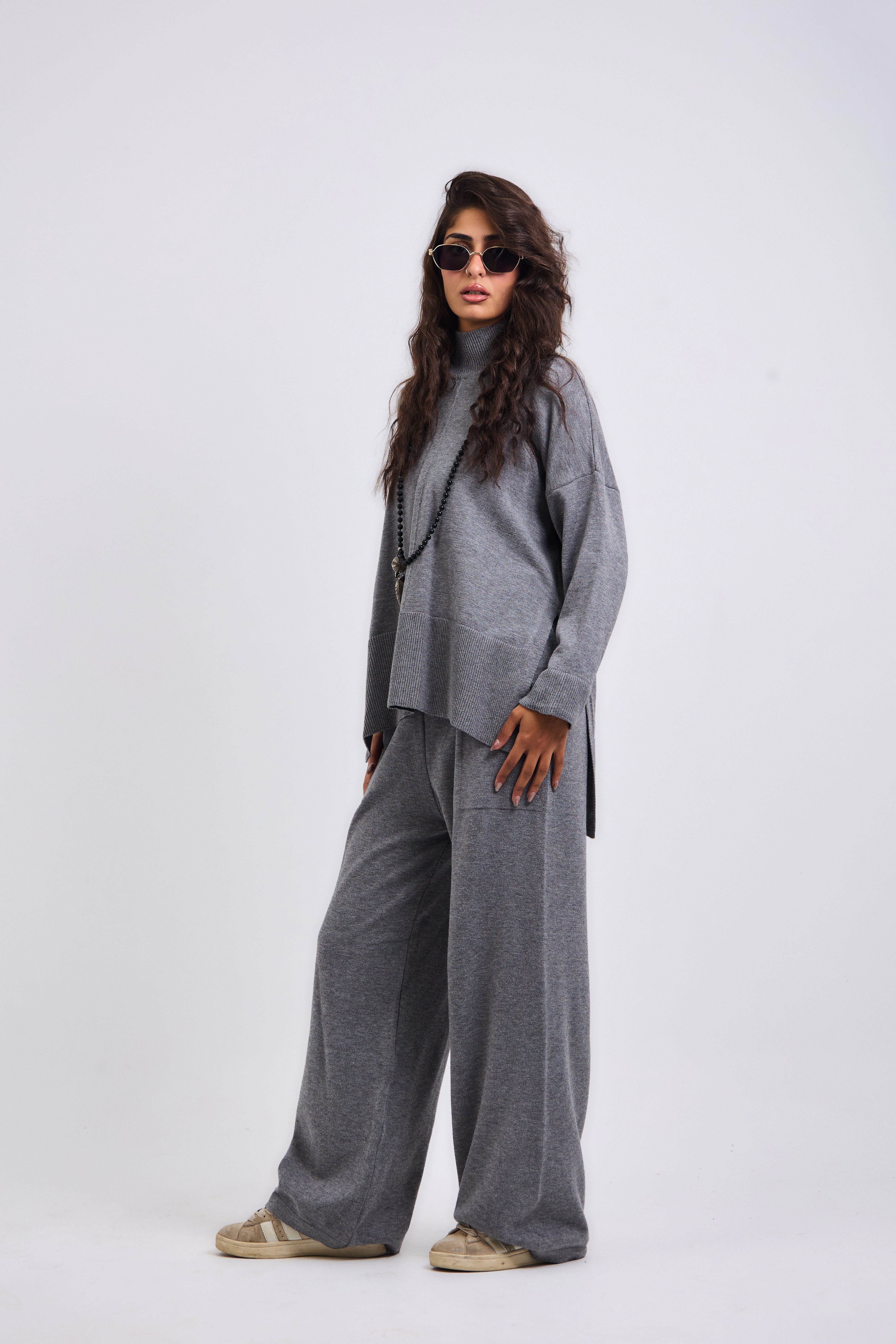 Baby Knit Set Grey - AB ESSENTIALS