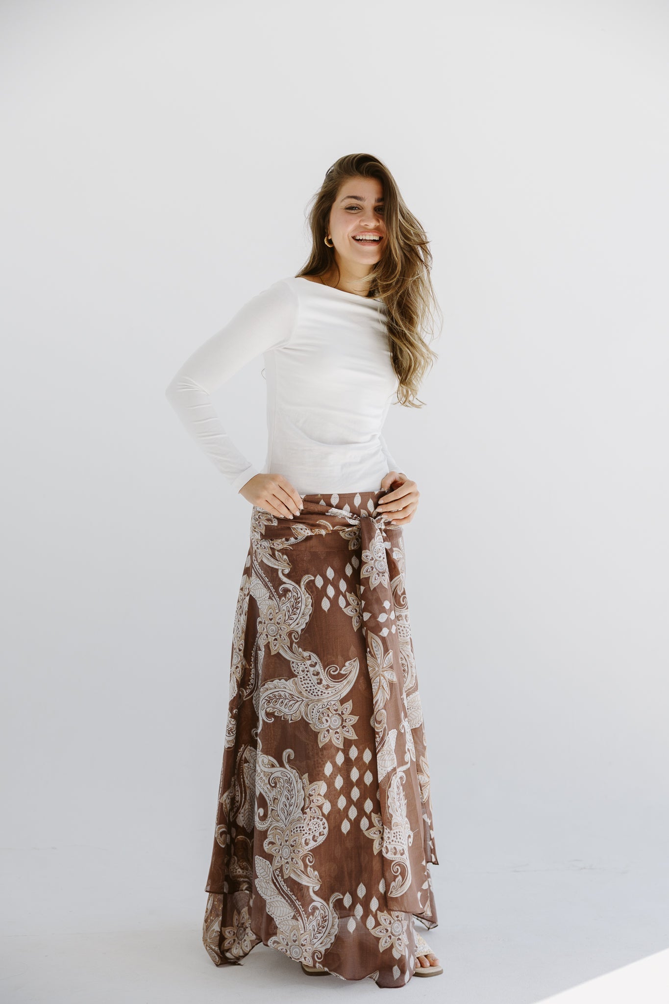 Boho Skirt Brown - AB ESSENTIALS