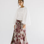Boho Skirt Burgundy - AB ESSENTIALS