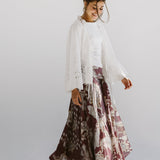 Boho Skirt Burgundy - AB ESSENTIALS