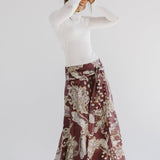 Boho Skirt Burgundy - AB ESSENTIALS