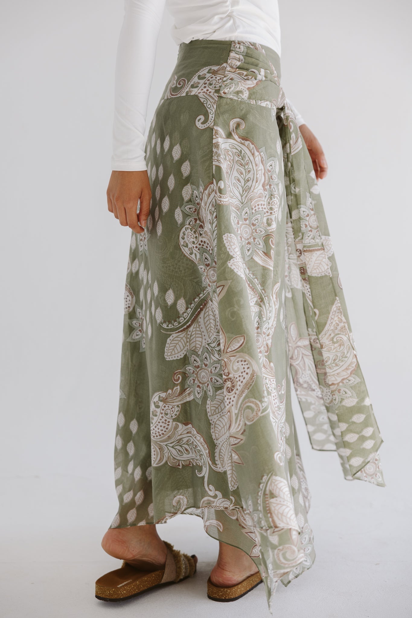 Boho Skirt Olive - AB ESSENTIALS
