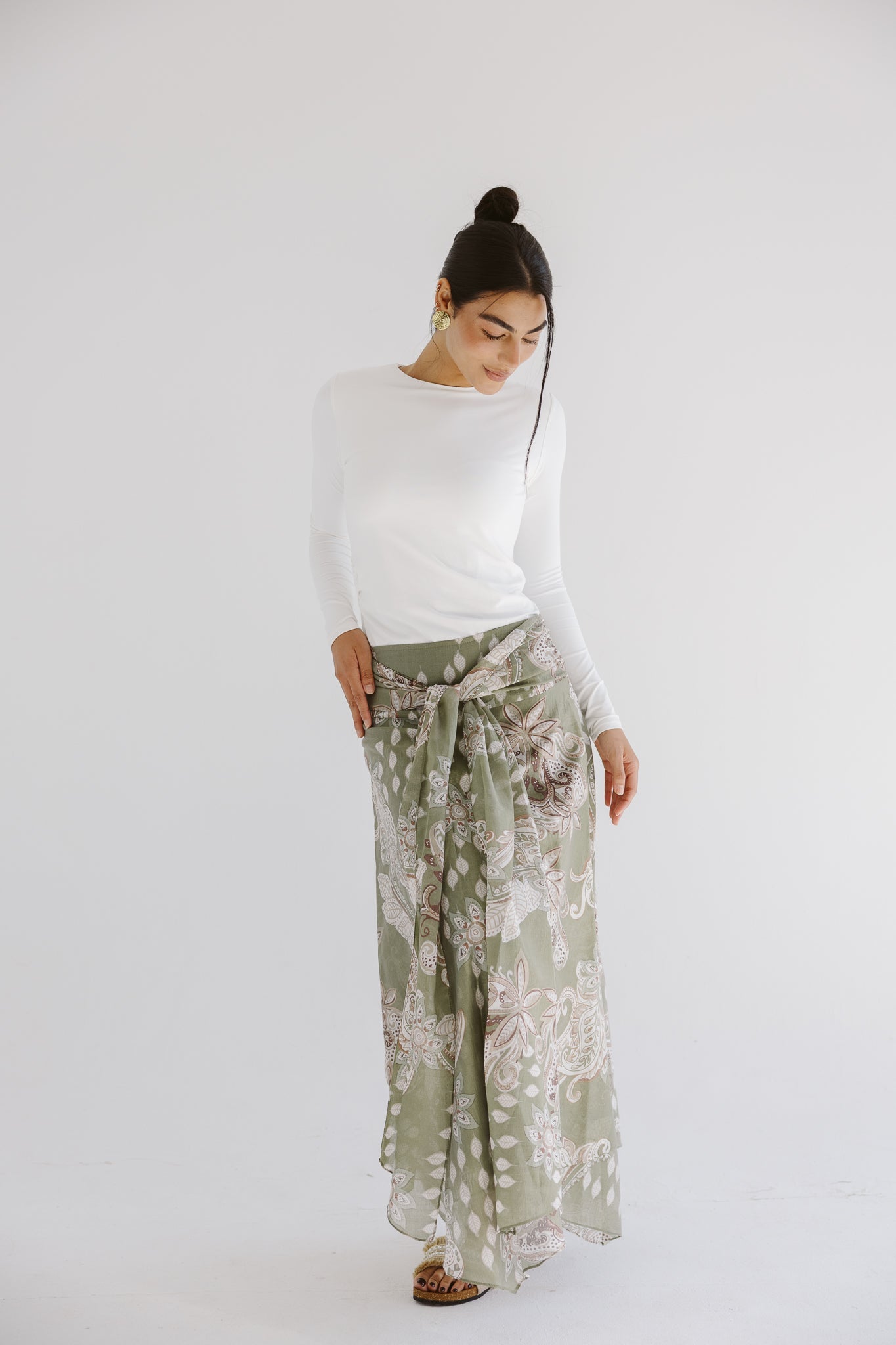 Boho Skirt Olive - AB ESSENTIALS