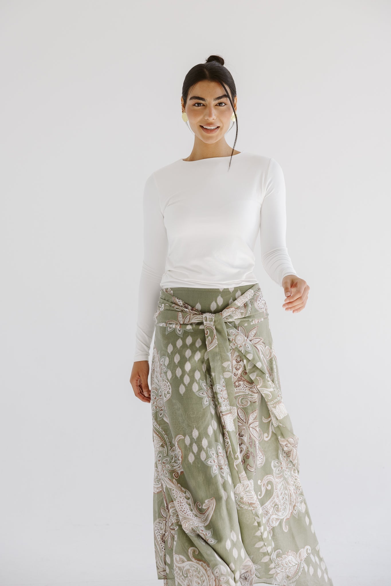 Boho Skirt Olive - AB ESSENTIALS