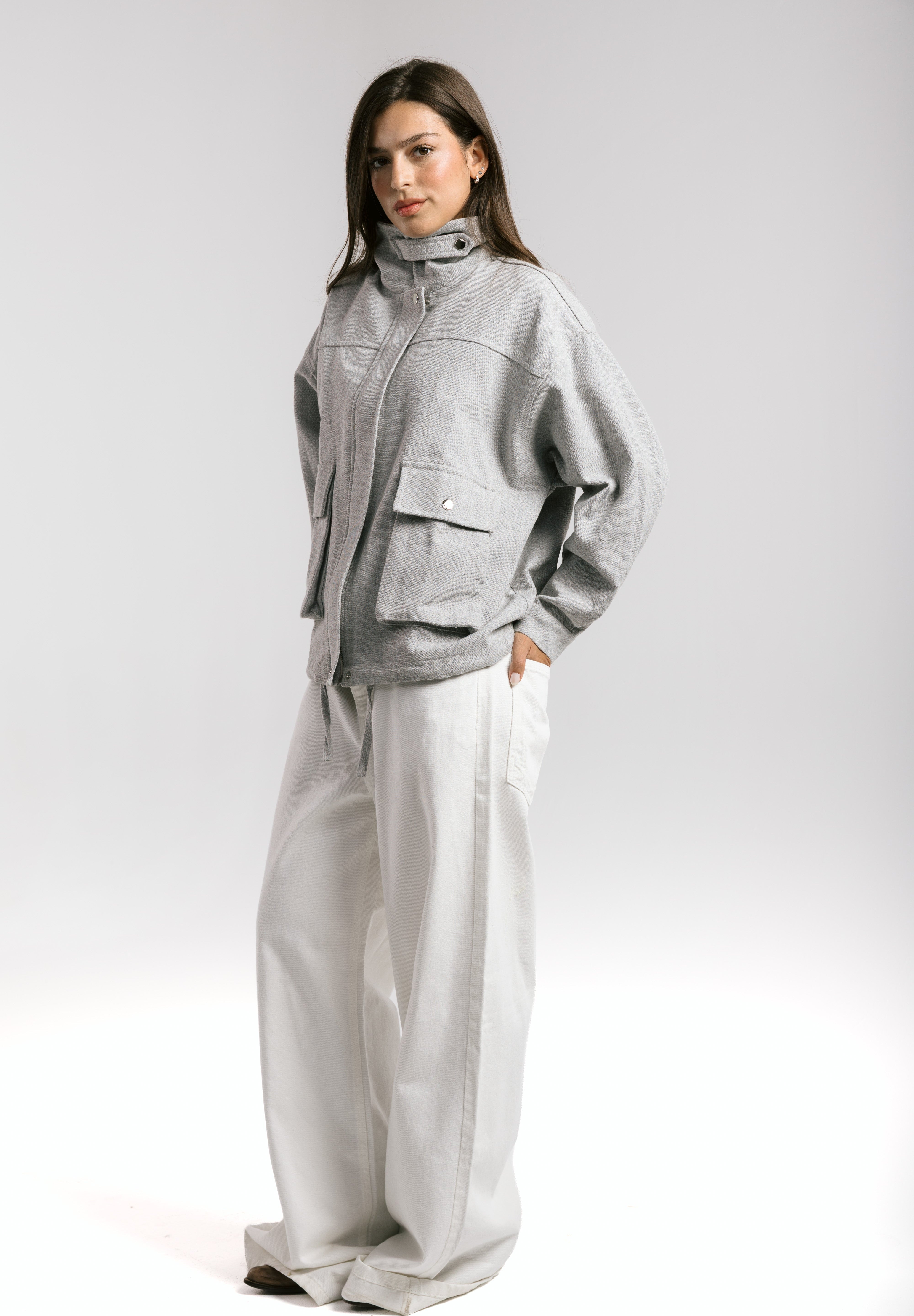 EGY Nile Jacket Grey - AB ESSENTIALS