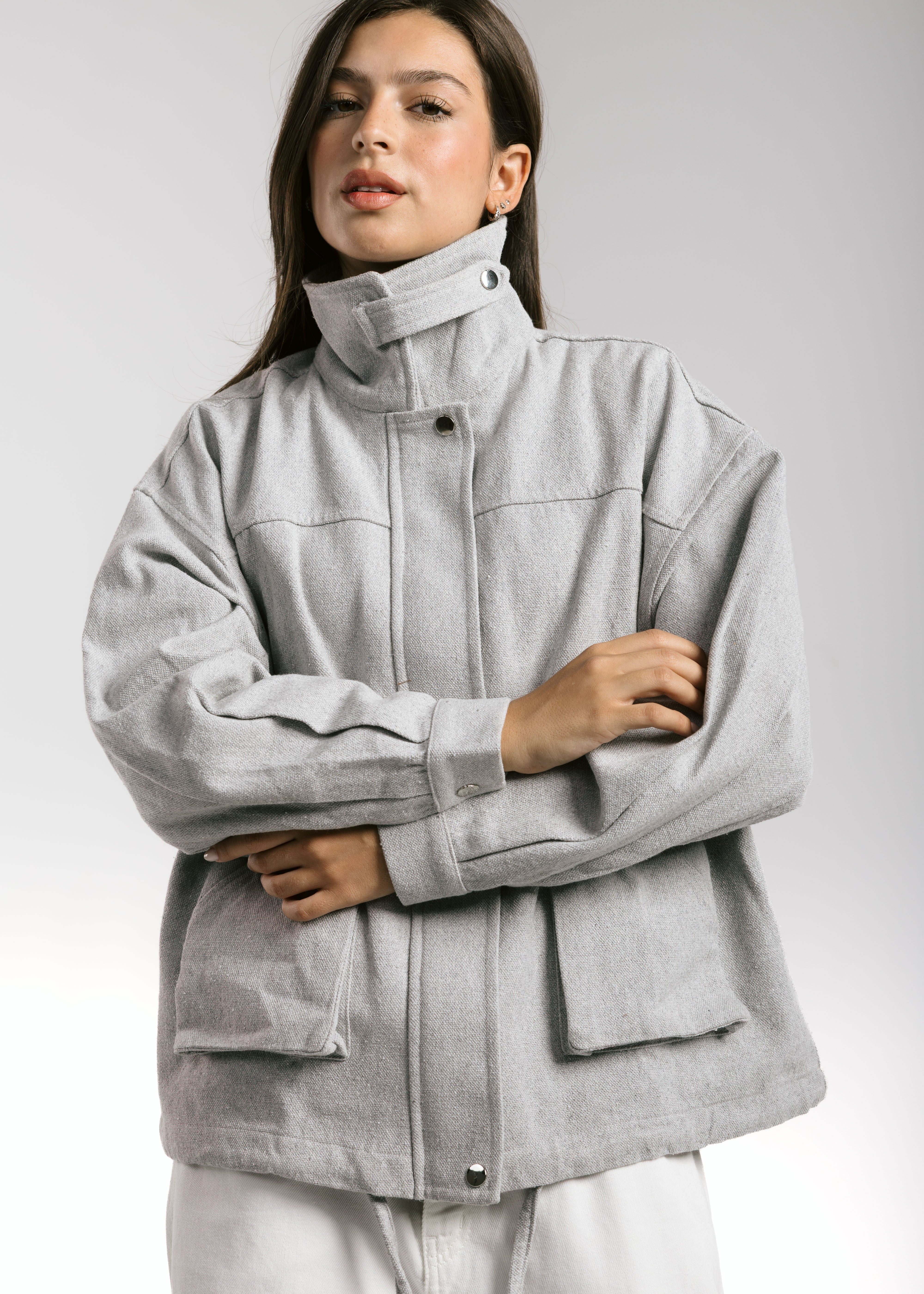 EGY Nile Jacket Grey - AB ESSENTIALS