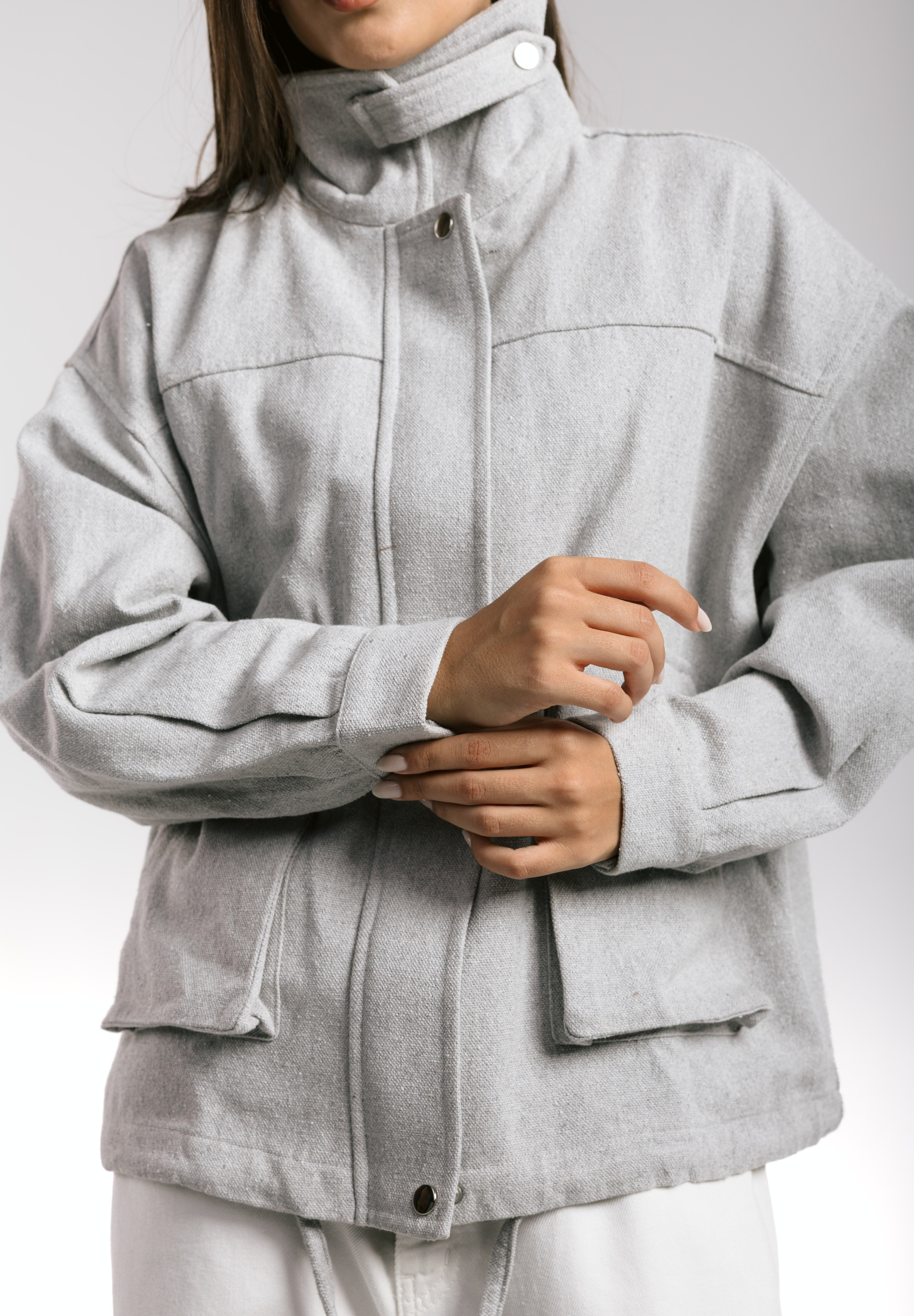 EGY Nile Jacket Grey - AB ESSENTIALS