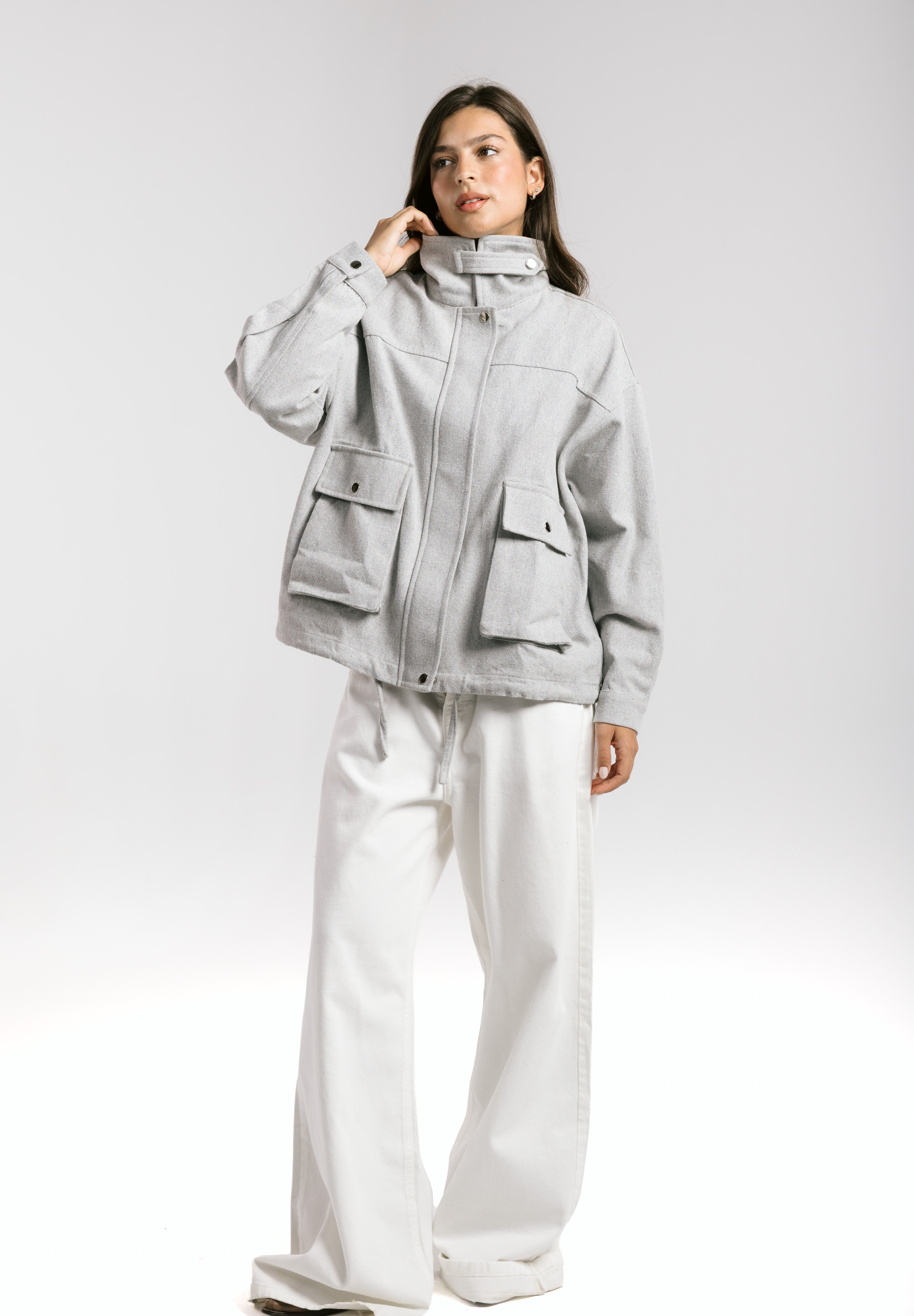EGY Nile Jacket Grey - AB ESSENTIALS