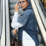 Fireside Knit Pullover Navy - AB ESSENTIALS