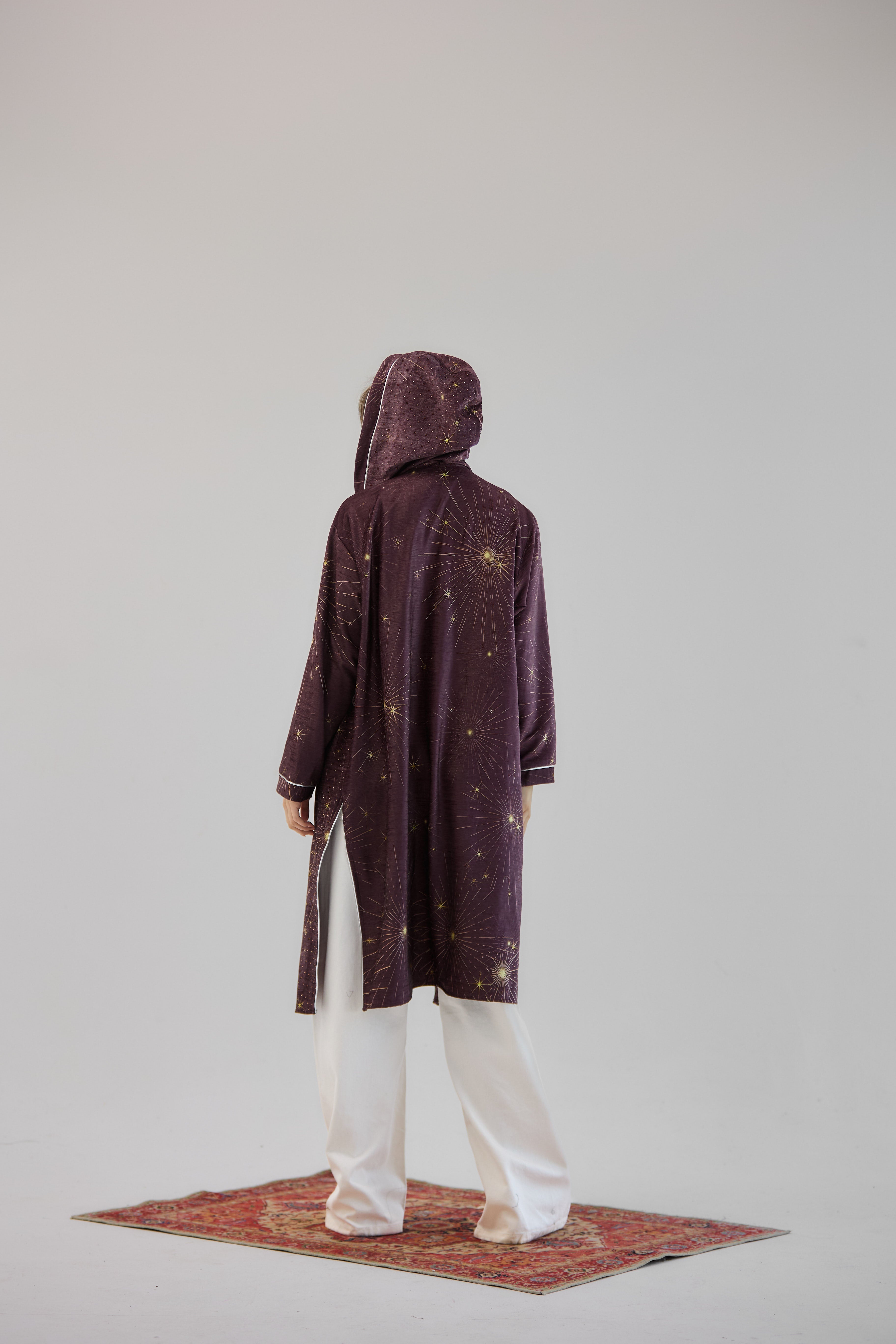 Glitter Cardigan Burgundy - AB ESSENTIALS