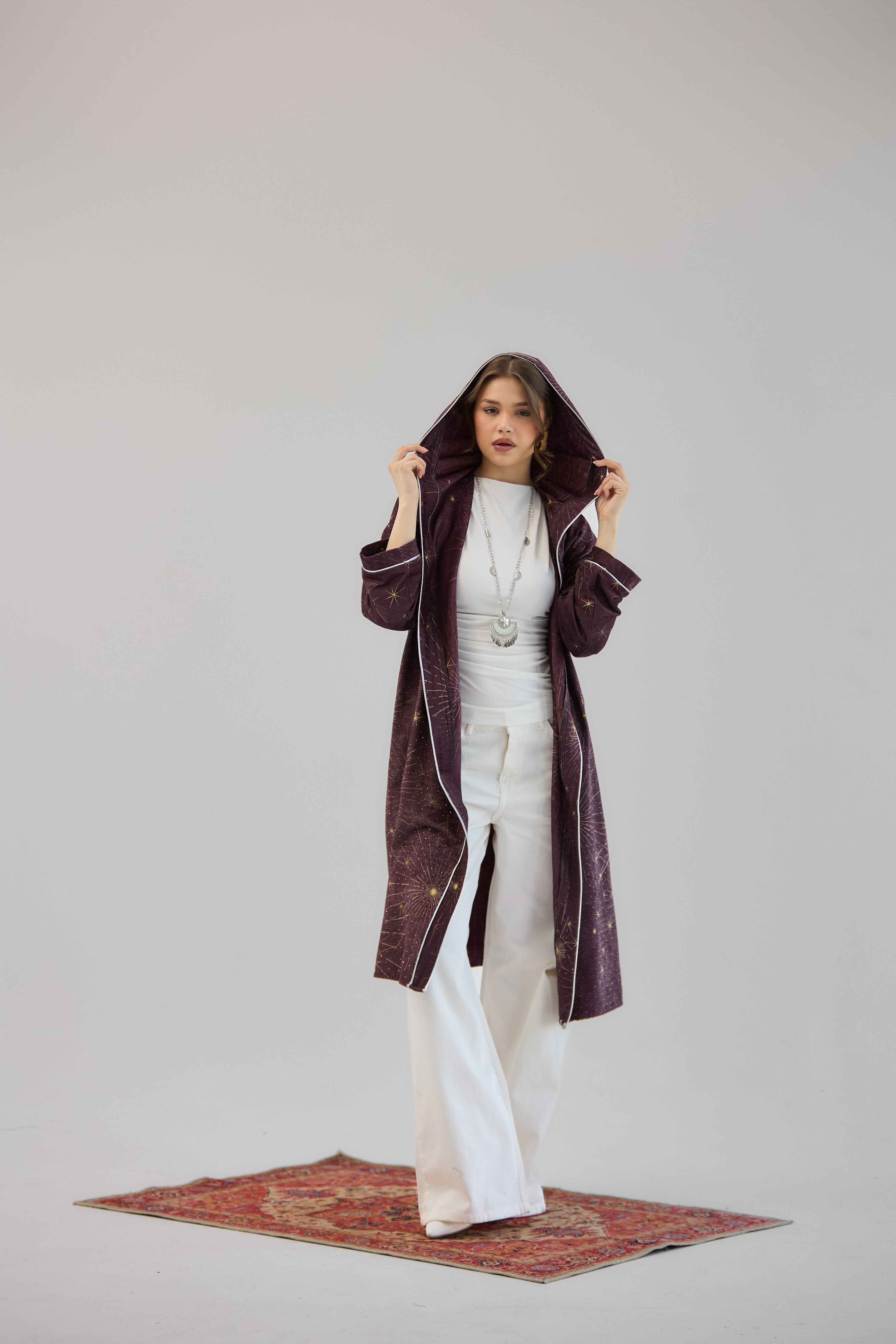 Glitter Cardigan Burgundy - AB ESSENTIALS
