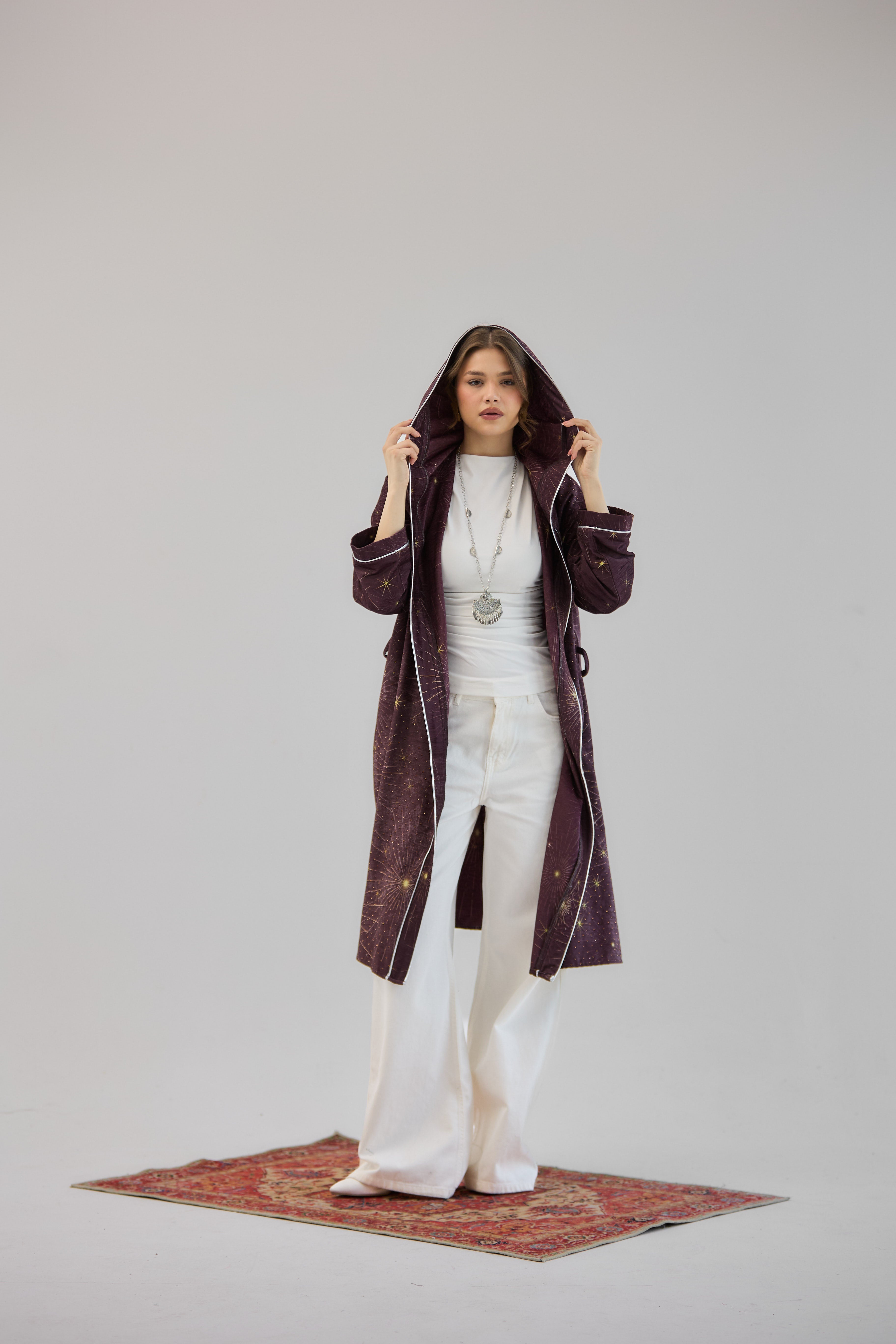 Glitter Cardigan Burgundy - AB ESSENTIALS