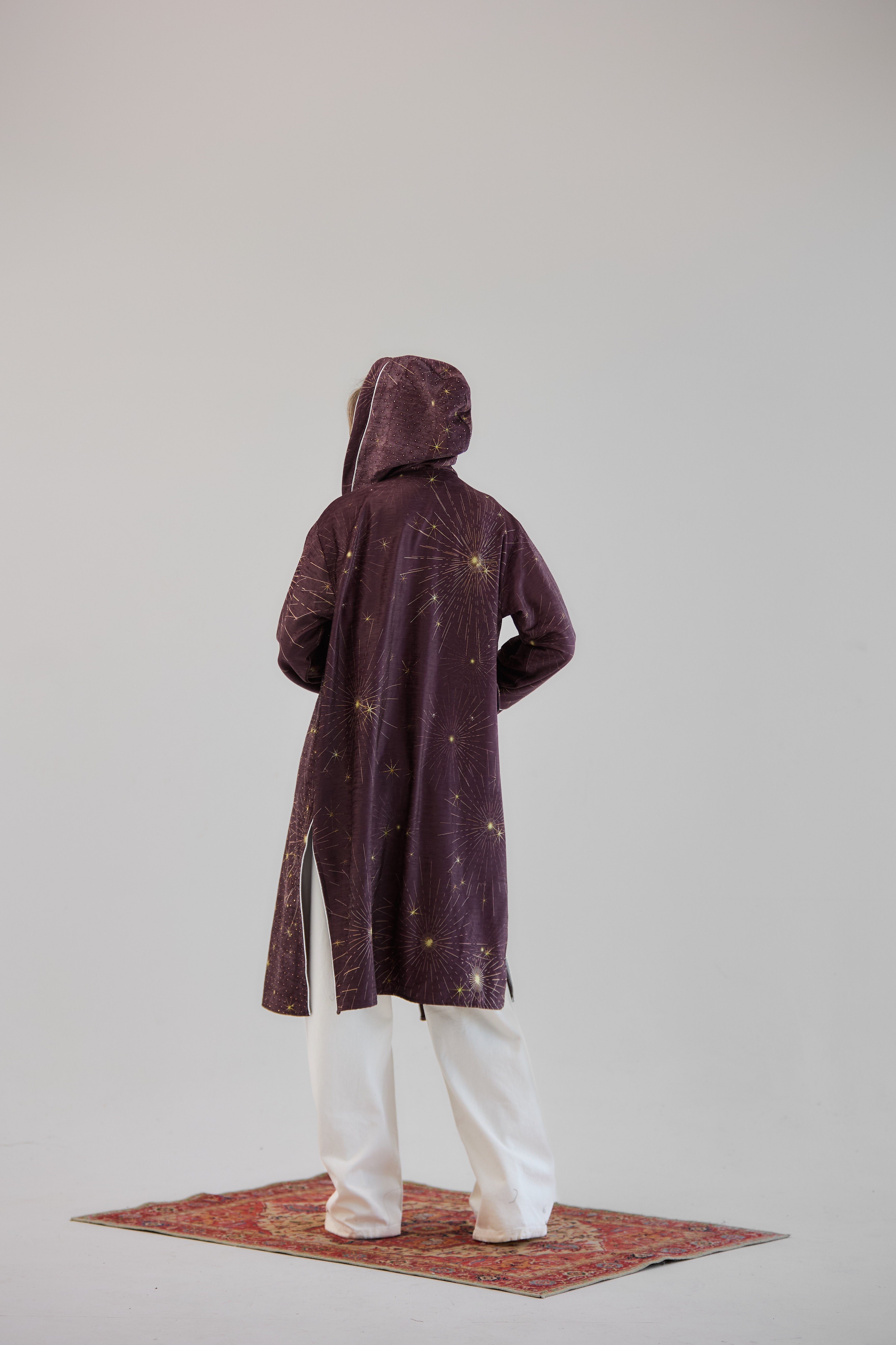 Glitter Cardigan Burgundy - AB ESSENTIALS