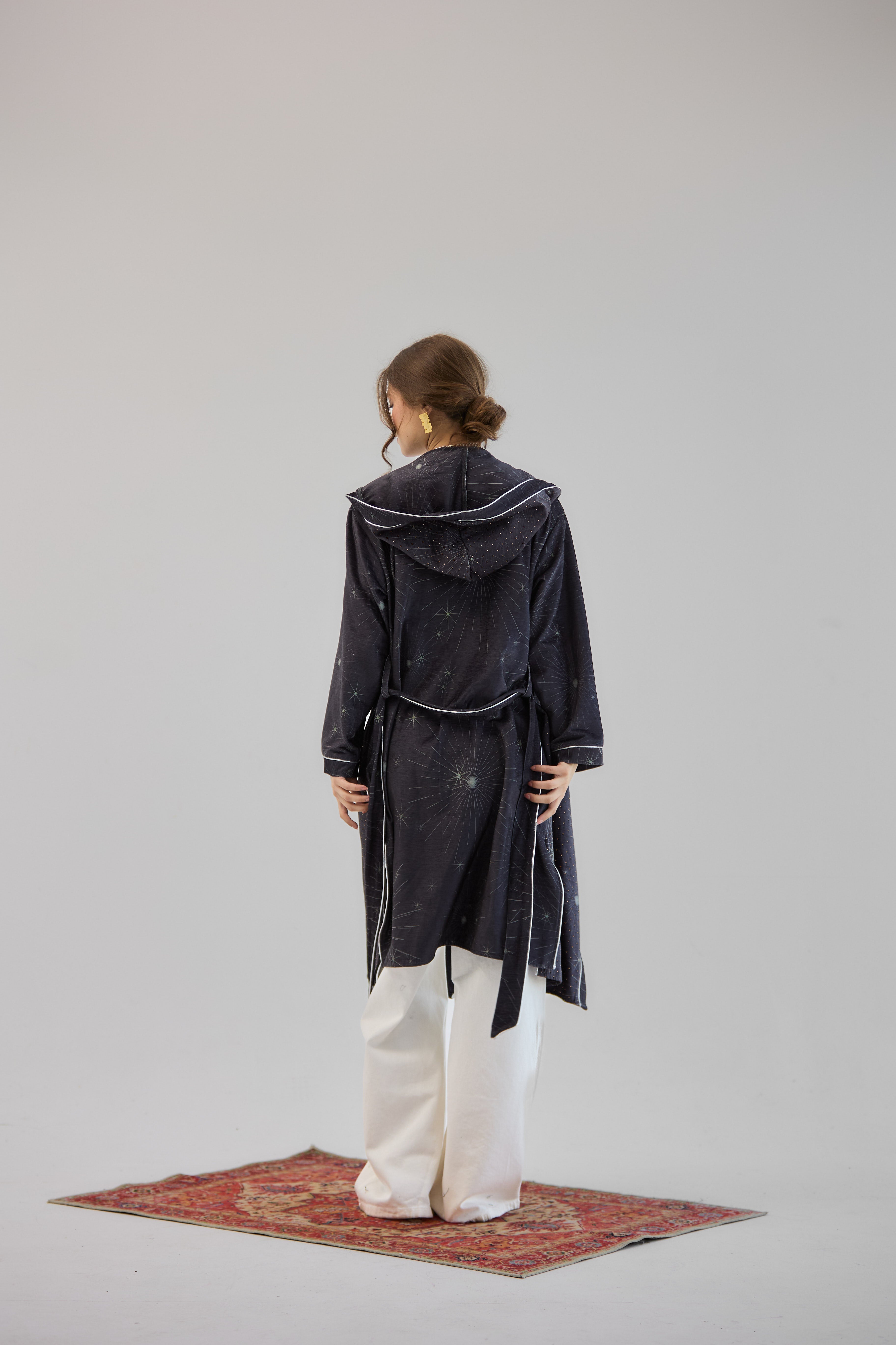 Glitter Cardigan Dark Grey - AB ESSENTIALS