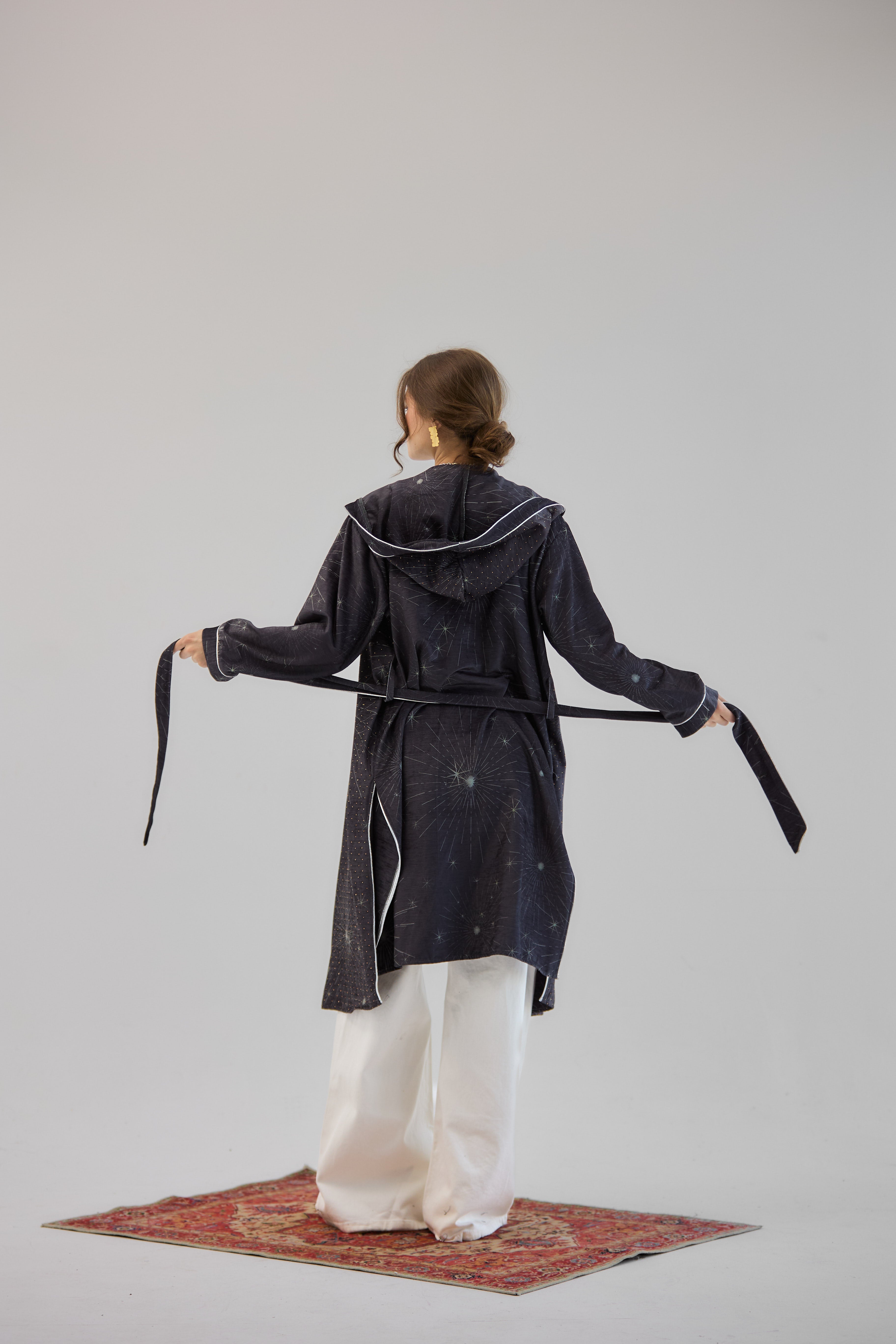Glitter Cardigan Dark Grey - AB ESSENTIALS