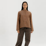Leather Jacket Camel - AB ESSENTIALS