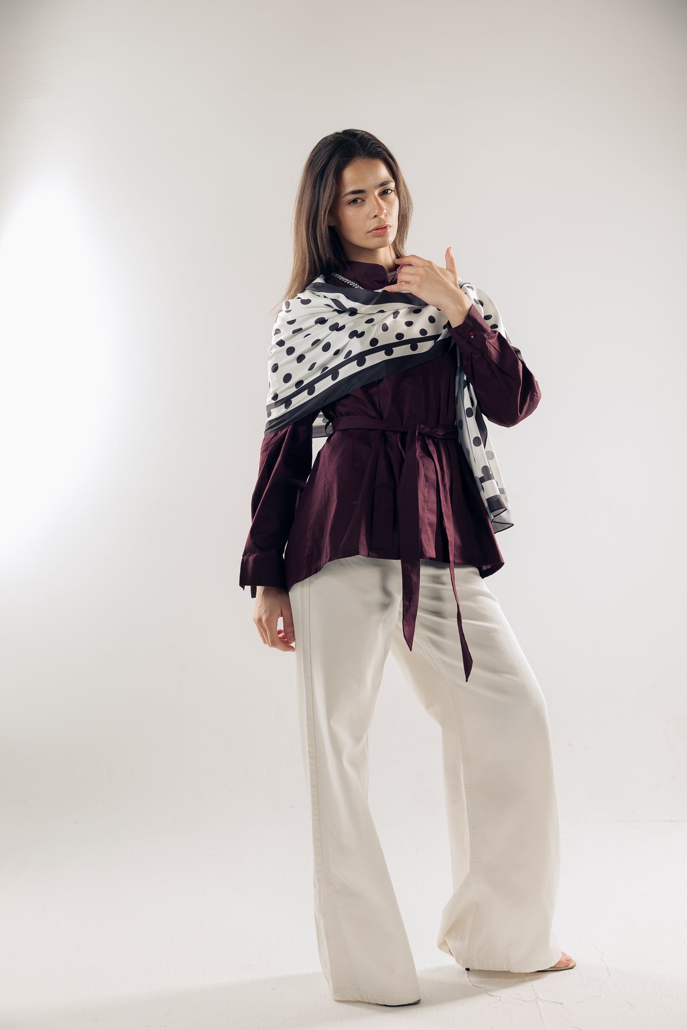 Long Silk Scarf 1 - AB ESSENTIALS
