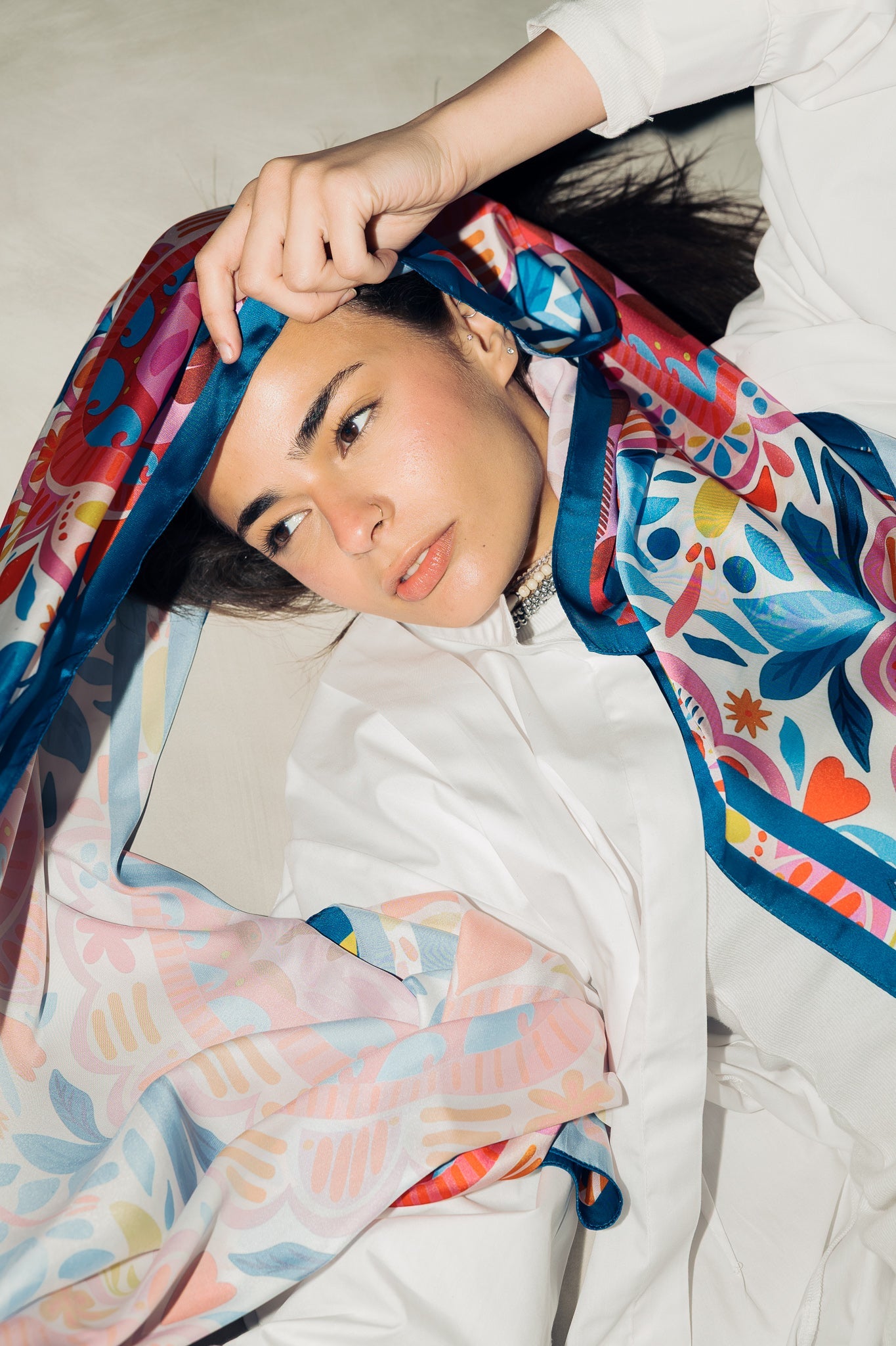 Long Silk Scarf 3 - AB ESSENTIALS