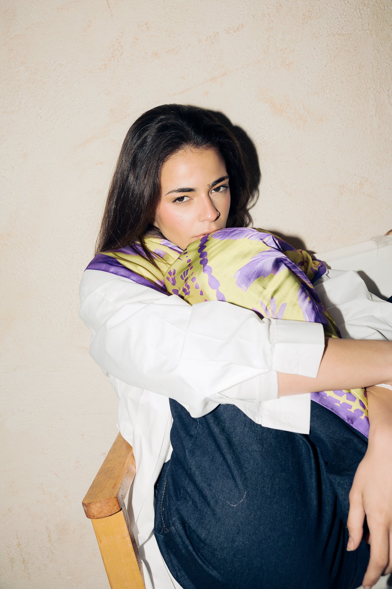 Long Silk Scarf 4 - AB ESSENTIALS