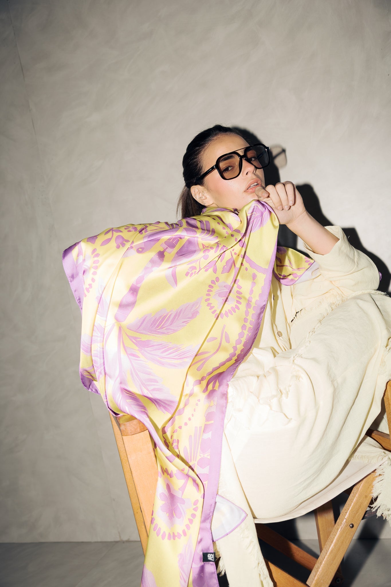 Long Silk Scarf 4 - AB ESSENTIALS
