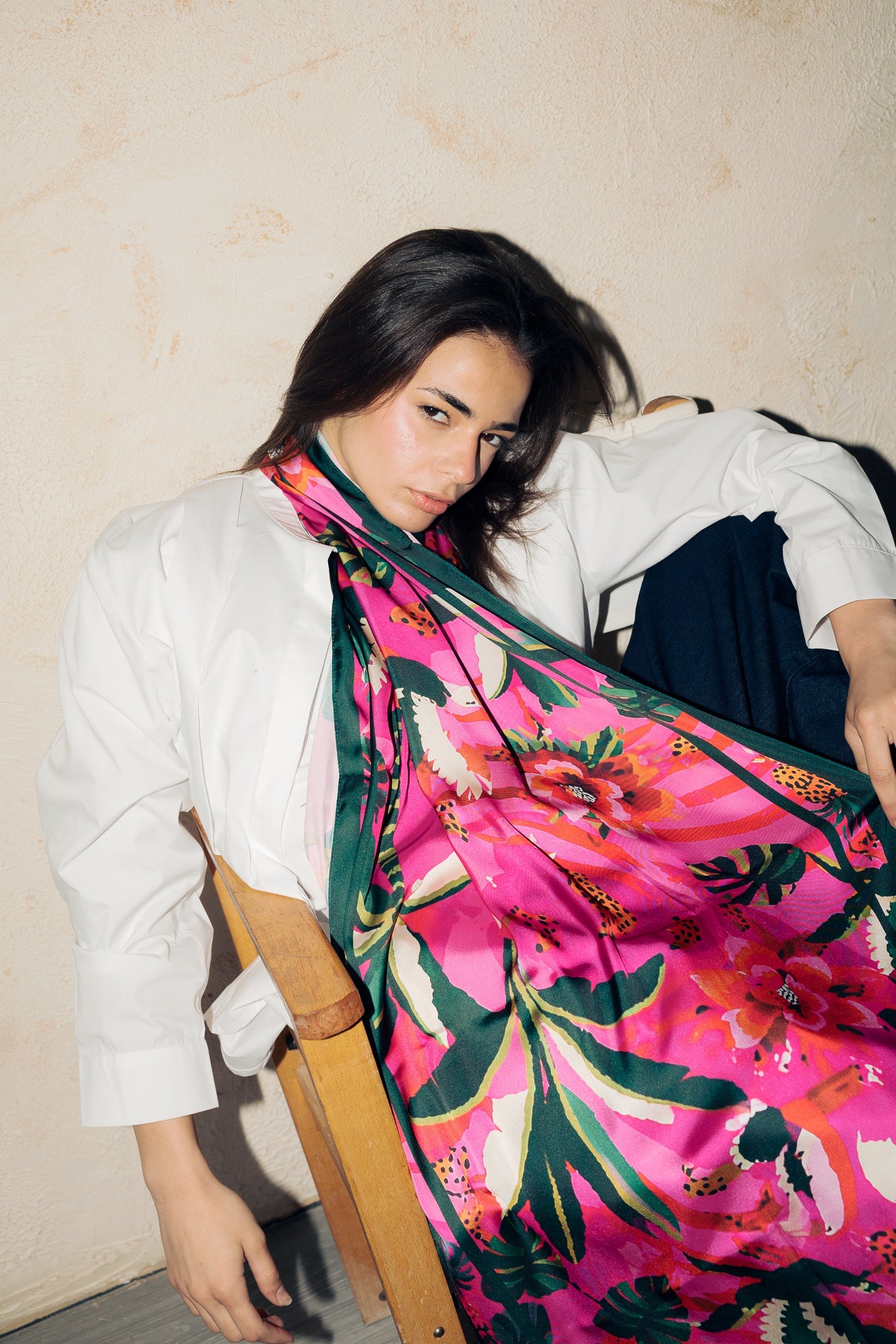 Long Silk Scarf 5 - AB ESSENTIALS