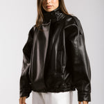 Main Leather Jacket Black - AB ESSENTIALS