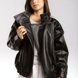 Main Leather Jacket Black - AB ESSENTIALS