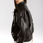 Main Leather Jacket Black - AB ESSENTIALS