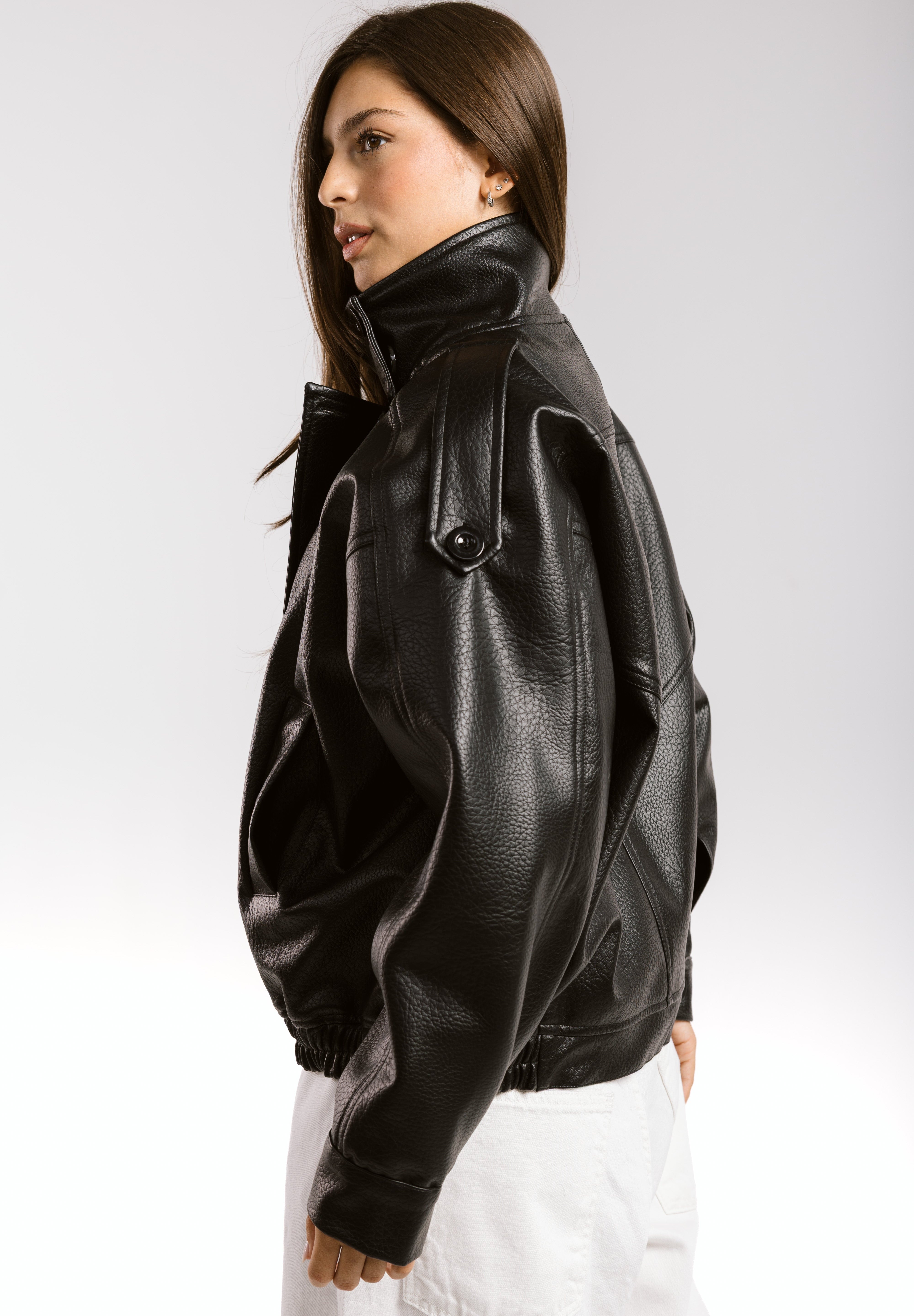 Main Leather Jacket Black - AB ESSENTIALS