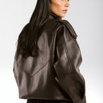 Main Leather Jacket Brown - AB ESSENTIALS