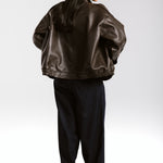 Main Leather Jacket Brown - AB ESSENTIALS