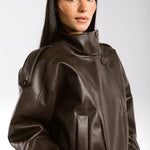 Main Leather Jacket Brown - AB ESSENTIALS