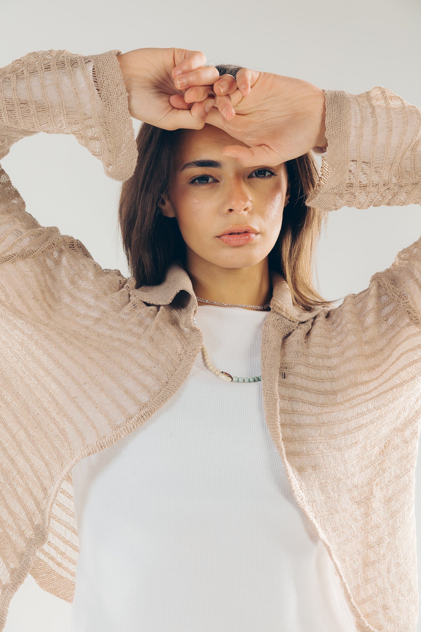 Mesh Cardigan Cafe - AB ESSENTIALS