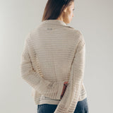 Mesh Cardigan Off White - AB ESSENTIALS