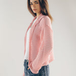 Mesh Cardigan Pink - AB ESSENTIALS