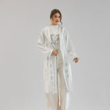 Metallic Stars Cardigan White - AB ESSENTIALS