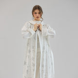 Metallic Stars Cardigan White - AB ESSENTIALS