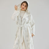 Metallic Stars Cardigan White - AB ESSENTIALS