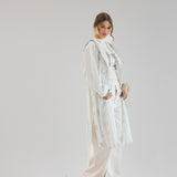 Metallic Stars Cardigan White - AB ESSENTIALS